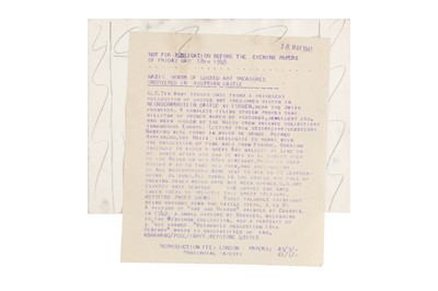 Lot 66 - WORLD WAR II VINTAGE PRESS PRINTS, INCLUDING VIEWS BY RODGER & SCHERMAN, 1944-1945