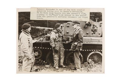 Lot 66 - WORLD WAR II VINTAGE PRESS PRINTS, INCLUDING VIEWS BY RODGER & SCHERMAN, 1944-1945