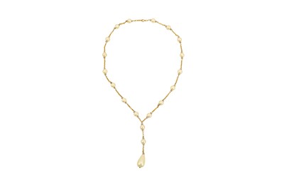 Lot 321 - Chanel Ivory Pearl Pear Drop Necklace