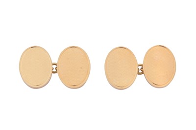 Lot 63 - DEAKIN & FRANCIS Ι A PAIR OF GOLD CUFFLINKS, CIRCA 1965