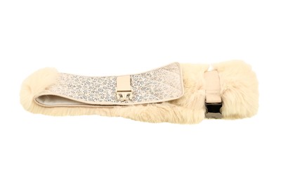 Lot 113 - Fendi Blush FF Zucca Fox Scarf
