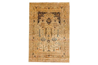 Lot 29 - A VERY FINE ANTIQUE SILK TABRIZ PRAYER RUG, NORTH-WEST PERSIA