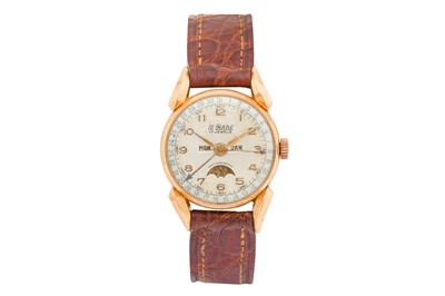 Lot 89 - Vintage Le Phare Triple Calendar Moon Phase Wristwatch
