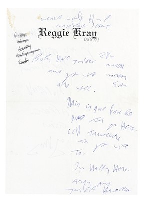 Lot 448 - Kray (Reggie)