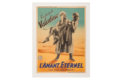 Lot 197 - Movie Poster. Rudolph Valentino in L’Amant Eternel, [1930]