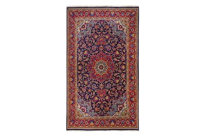 Lot 10 - A VERY FINE KASHAN RUG, CENTRAL PERSIA