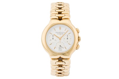 Lot 30 - Men's Tiffany 'Tesoro' Chronograph Bracelet Watch