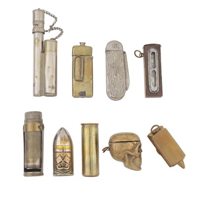 Lot 517 - A mixed group of brass vesta cases