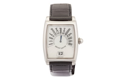 Lot 20 - Men's Gérald Genta 'Retro Solo' Jump Hour Wristwatch