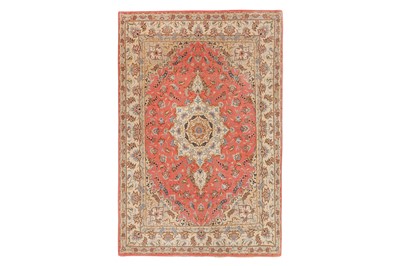 Lot 57 - A VERY FINE PART SILK TABRIZ RUG, NORTH-WEST PERSIA