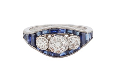 Lot 38A - A sapphire and diamond ring