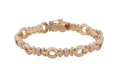 Lot 296 - FA CAD'ORO | A FANCY-LINK BRACELET