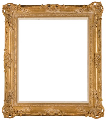 Lot 230 - French Louis XVI style pierced composition frame