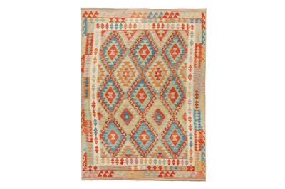 Lot 21 - A FINE TURKISH DESIGN KILIM