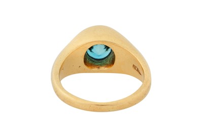 Lot 224 - A SINGLE-STONE ZIRCON RING