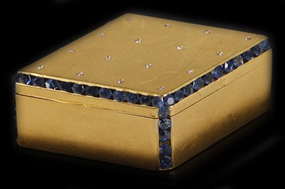 Lot 308 - A fine antique Austrian high carat gold box of...