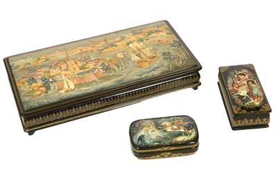 Lot 446 - A large vintage hand painted paper mache and...