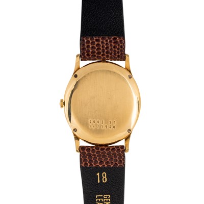 Lot 345 - MEN'S 18K GOLD JAEGER LECOULTRE DRESS WATCH