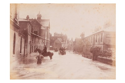Lot 105 - ALBUM OF BRITISH VIEWS, INCLUDING THE GREAT FLOOD OF CHELMSFORD, 1880s-1890s