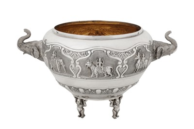 Lot 110 - An early 20th century Anglo – Indian unmarked silver bowl, Bangalore circa 1910