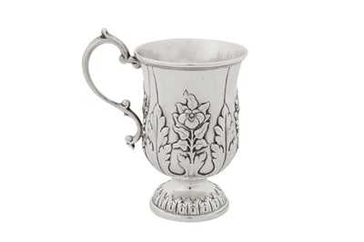 Lot 91 - A mid-19th century Indian colonial silver christening mug, Calcutta circa 1850 by Hamilton and Co