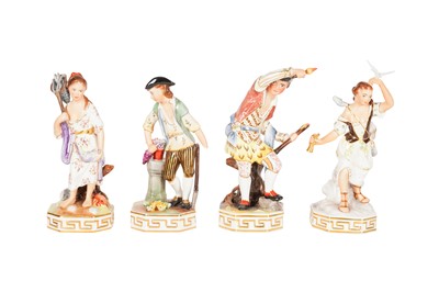 Lot 108 - A SET OF FOUR ROYAL CROWN DERBY FOUR ELEMENTS FIGURES, 20TH CENTURY