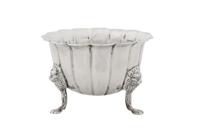 Lot 472 - A George II Irish sterling silver sugar bowl, Dublin circa 1750 by Samuel Walker (active 1731-69)