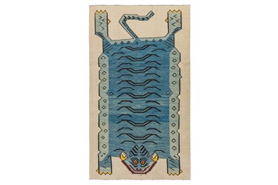 Lot 22 - A TIGER DESIGN NEPALESE KILIM