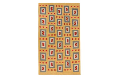 Lot 87 - A FINE SWEDISH KILIM