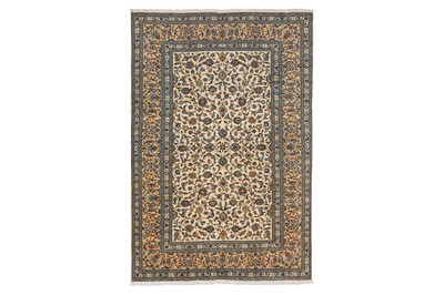 Lot 31 - A FINE KASHAN CARPET, CENTRAL PERSIA