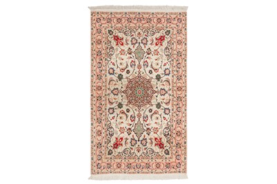 Lot 45 - A FINE PART SILK TABRIZ RUG, NORTH-WEST PERSIA