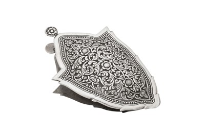 Lot 194 - An early 20th century Ceylonese (Sri Lankan) unmarked silver paper clip, Kandy circa 1930