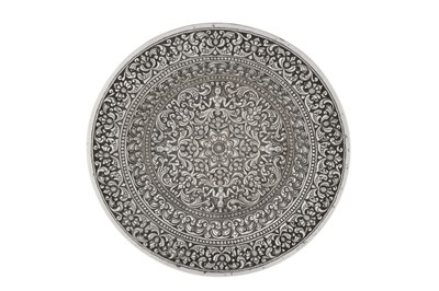Lot 149 - An early 20th century Ceylonese (Sri Lankan) silver dish, Kandy circa 1910