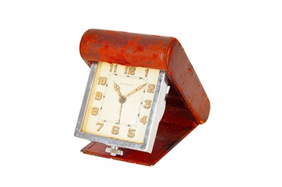 Lot 292 - A JAEGER-LeCOULTRE TRAVEL CLOCK, EARLY TO MID-20TH CENTURY