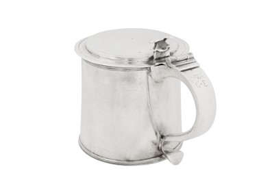 Lot 499 - An extremely rare Charles II provincial silver tankard, Newcastle circa 1670-80 by William Ramsey I (free. 1656, d.1698)
