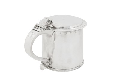 Lot 499 - An extremely rare Charles II provincial silver tankard, Newcastle circa 1670-80 by William Ramsey I (free. 1656, d.1698)