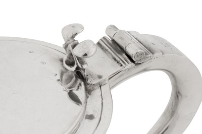 Lot 499 - An extremely rare Charles II provincial silver tankard, Newcastle circa 1670-80 by William Ramsey I (free. 1656, d.1698)