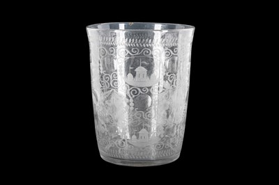 Lot 129 - A LATE 19TH/EARLY 20TH CENTURY CONTINENTAL GLASS VASE