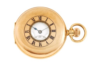 Lot 317 - COLLINGWOOD & CO RETAILED - 9CT GOLD HALF HUNTER POCKET WATCH