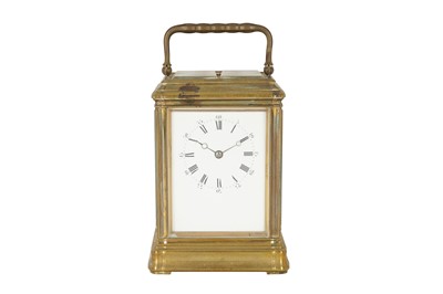 Lot 290 - A LARGE 19TH CENTURY REPEATER CARRIAGE CLOCK