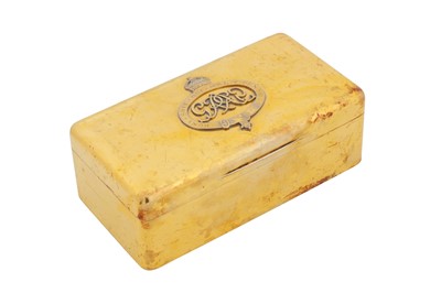 Lot 404 - An Edwardian sterling silver gilt cigarette box, London 1908 by Mappin and Webb