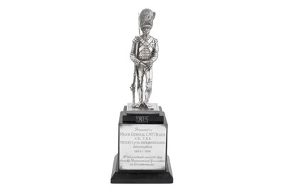 Lot 69 - An Elizabeth II sterling silver model of a Grenadier Guard, London 1981 by Carrington and Co