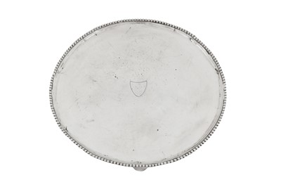 Lot 279 - A late 18th century Dutch silver salver, Amsterdam 1787 by Diederik Willem Rethmeyer (1756-1821, master 1785)