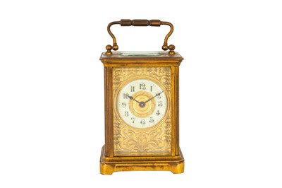 Lot 288 - A VICTORIAN CARRIAGE CLOCK