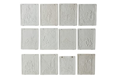 Lot 22 - A group of French lithophanes - c.1860s