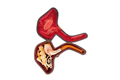 Lot 31 - A MEERSCHAUM PIPE, LATE 19TH CENTURY