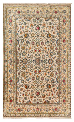 Lot 11 - A FINE KASHAN CARPET, WEST PERSIA