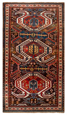 Lot 92 - AN ANTIQUE LENKORAN RUG, SOUTH CAUCASUS
