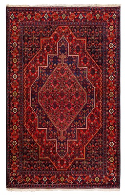 Lot 48 - A FINE ANTIQUE SENNEH RUG, WEST PERSIA