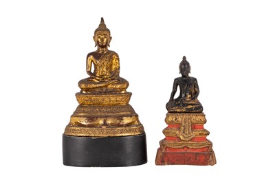 Lot 62 - TWO THAI FIGURES OF BUDDHA